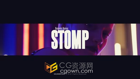 AE模板-创意商业宣传短片动态跺脚节奏时尚活动预告片