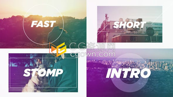 街头炫酷艺术潮流品牌介绍标志展示开场视频AE模板