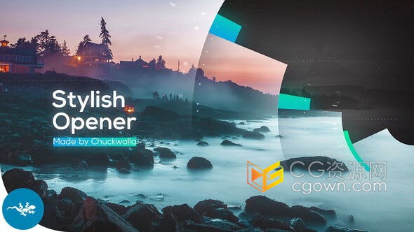 圆圈遮罩创意动画时尚介绍视频制作vlog活动宣传效果-AE模板