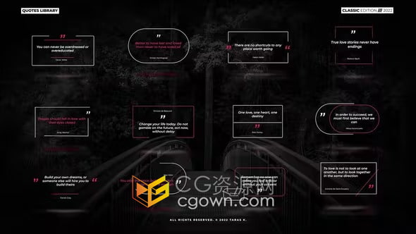 AE模板-自动缩放商业宣传视频引用标题创意报价行情标题文字动画