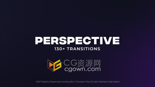 AE过渡模板-130+全景镜头旋转扭曲鱼眼透视转场Perspective Transitions