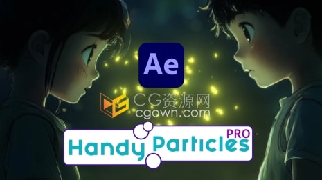 AE脚本Handy Particles Pro v1.0.0生成粒子系统自定义图形元素动画