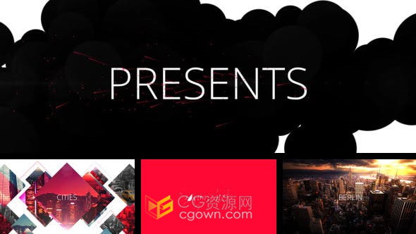 时尚商业幻灯片展示照片动画宣传介绍效果视频制作-AE模板