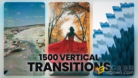 1500多种适用于Adobe After Effects 的垂直过渡