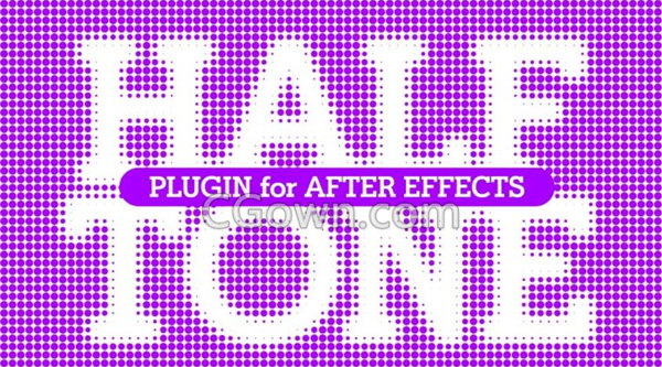 AE插件 Halftone V1.1.1 制作半调圆点网格充填充效果