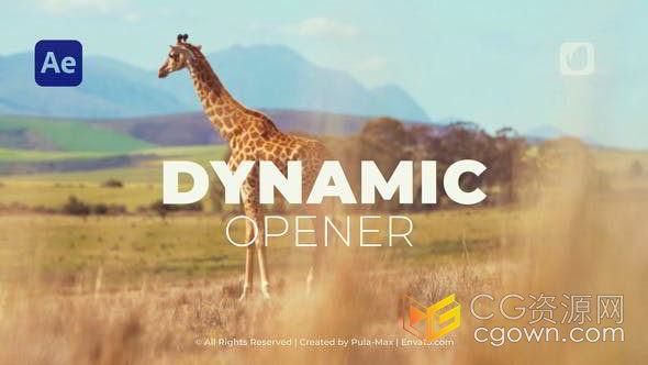 炫酷快节奏时尚空间视差缩放潮流开场视频AE模板