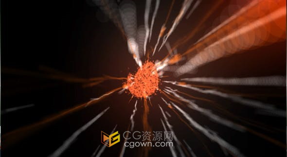 Particular插件制作粒子线条特效动画演绎标志视频片头-AE模板