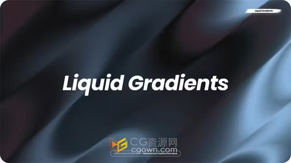 20种液体渐变效果元素抽象艺术背景动画-AE模板