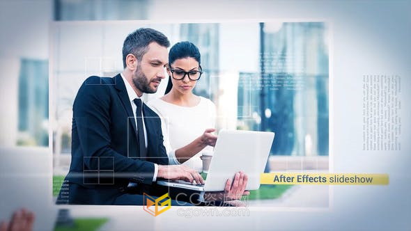 企业商业展示照片动画幻灯片公司宣传片视频制作工程-AE模板