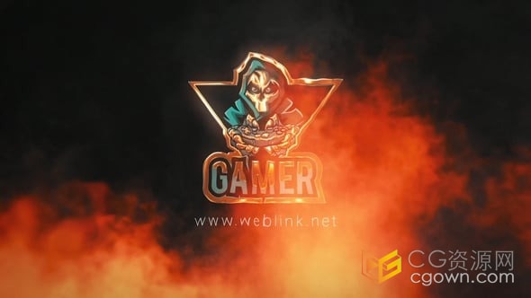 AE模板-烈焰冲击火焰标志显示Fire Explosion Logo Reveal