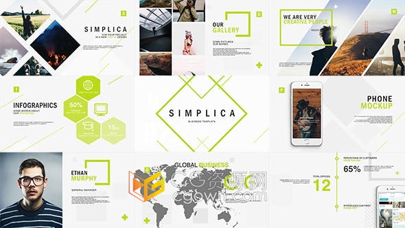 AE模板-公司业务介绍电子商务企业宣传片视频动画制作