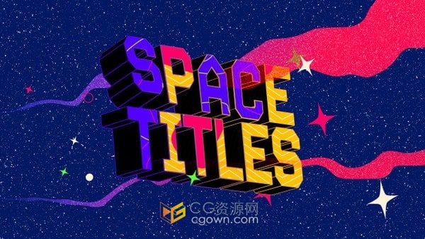 6种可爱有趣卡通3D标题-AE模板下载