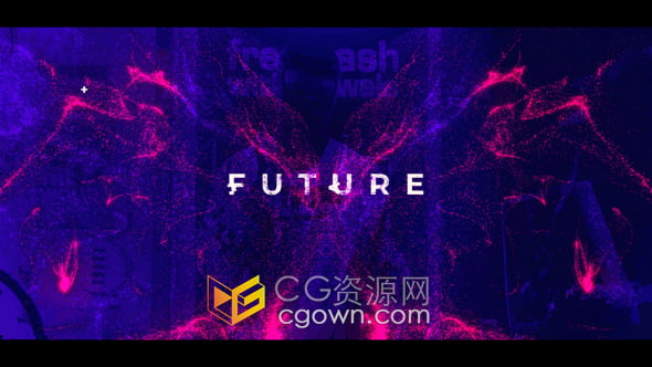 AE模板-流动粒子沙特效开场宣传视频片头动画