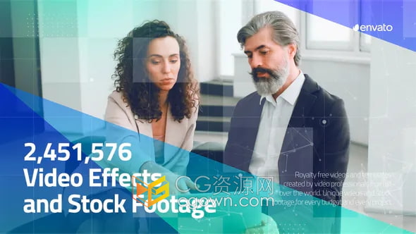 AE模板-企业幻灯片品牌宣传介绍现代模块化演示产品时间线视频