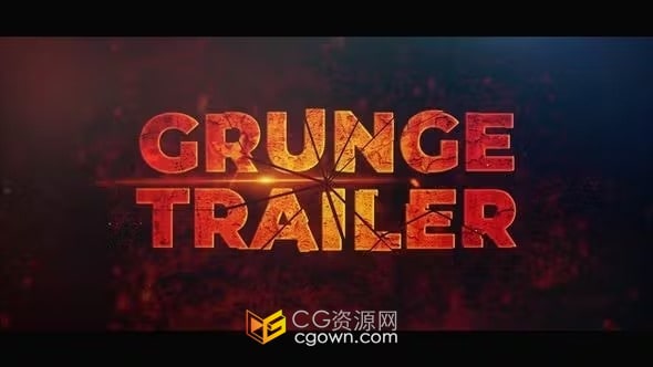 AE模板制作科幻动作电影视频游戏预告片