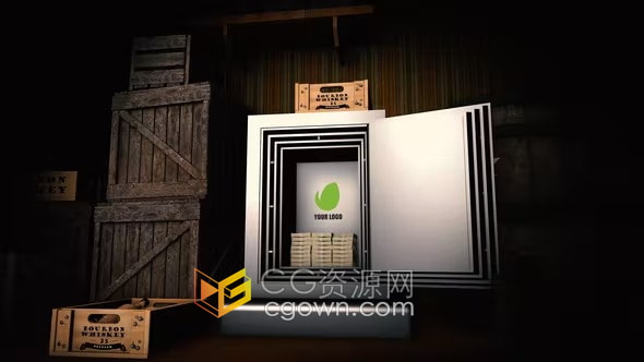 AE模板-禁止风格标志违禁品调查神秘侦探类视频电影片头密室逃脱游戏片头