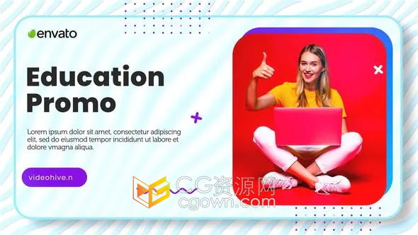 AE模板-在线教育宣传片大学学习中心课程教育活动推广视频