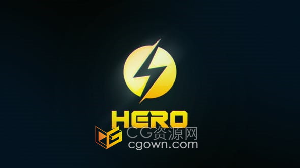 AE模板-能量闪电动画LOGO标志视频片头制作