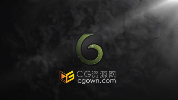 LOGO撞击混凝土裂缝破碎演绎标志视频片头动画效果-AE模板