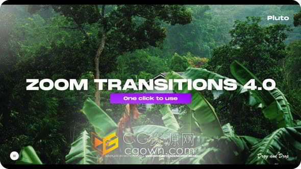 现代简约快节奏商务实用经典缩放过渡AE模板