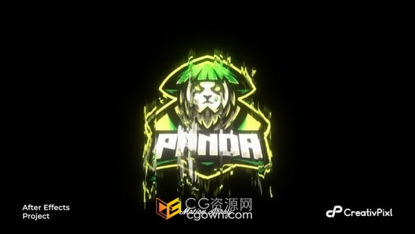 AE模板-动态故障标志Glitch Logo Reveal