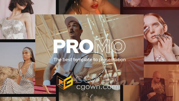 AE模板-体育运动网球羽毛球时尚宣传视频片头动画