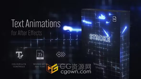 48种文本动画预设包AE与PR模板下载