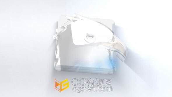 金属像素烫印效果创意时尚企业商务LOGO动画AE模板