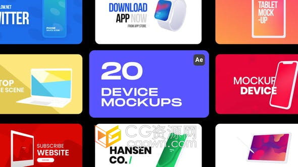 快速故障效果标志动画VHS Logo Reveal-AE模板