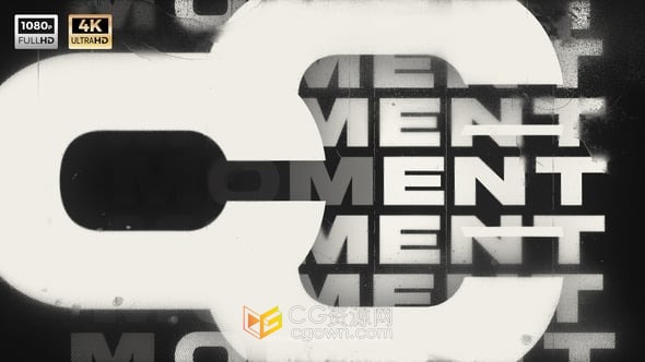 动感十足快速节奏感文字排版动画开场视频片头-AE模板