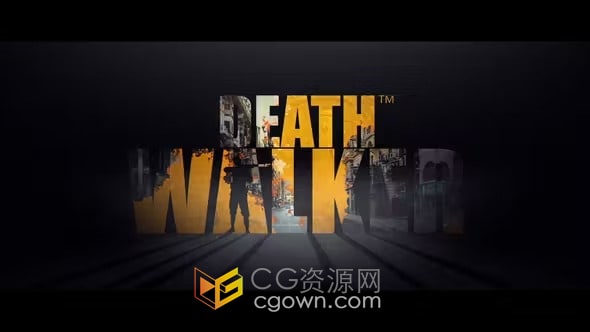 LOGO镂空剪影背光动画视频片头片尾效果-AE模板