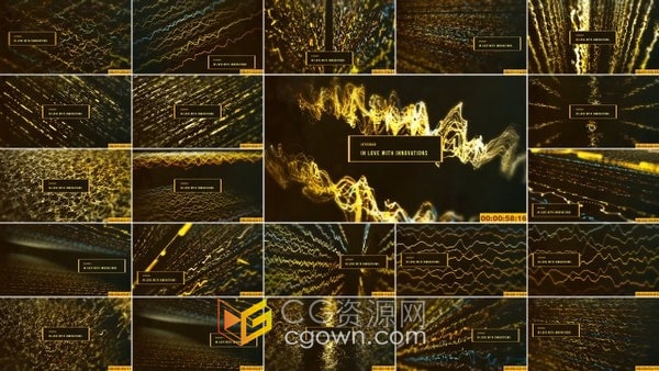 Audio Spectrum Music AE模板音频均衡器音乐频谱脉动声波背景动态动画