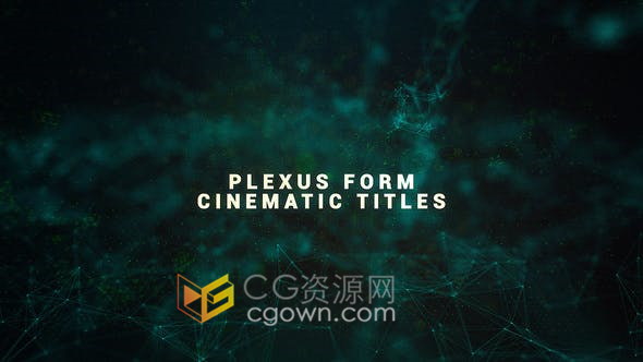 抽象陷阱代码粒子动画场景介绍宣传开场视频片头-AE模板