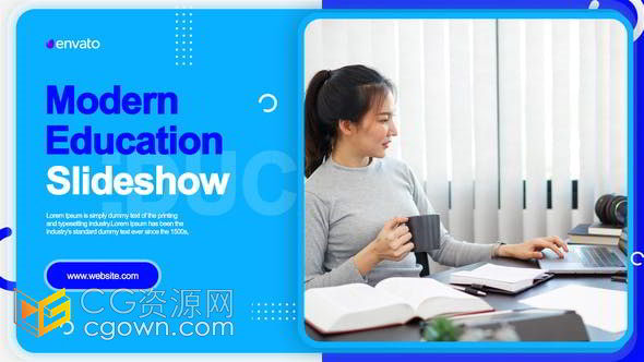 现代时尚简约明亮培训教育宣传片AE模板