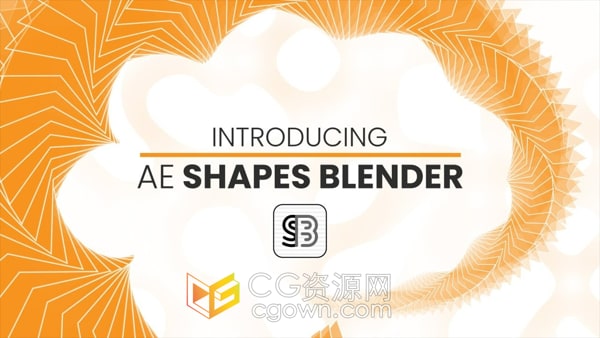AE Shapes Blender 1.2.0脚本制作混合形状图形路径偏移循环动画