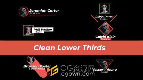 6个时尚现代商务潮流文本活动介绍标题动画AE模板