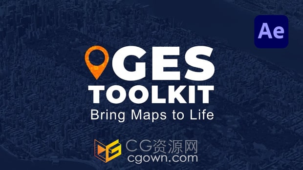 AE脚本三维地图坐标定点连线动画Google Earth Studio Toolkit V2.1