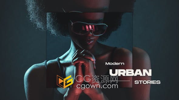 AE模板-现代都市时尚介绍幻灯片产品促销社交媒体宣传视频