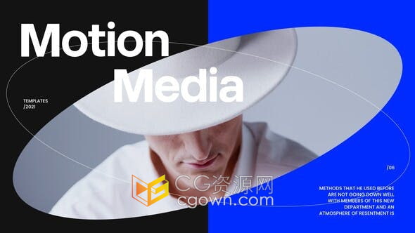 AE模板-企业信息图创建时尚商业演示年度报告教育视频演示