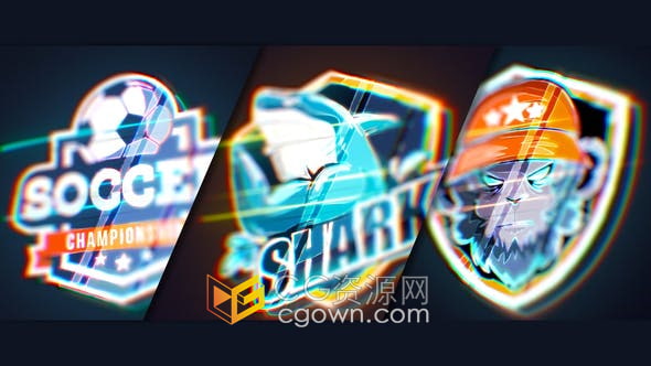 AE模板-Zoom Logo Reveal彩色徽标动画视频片头