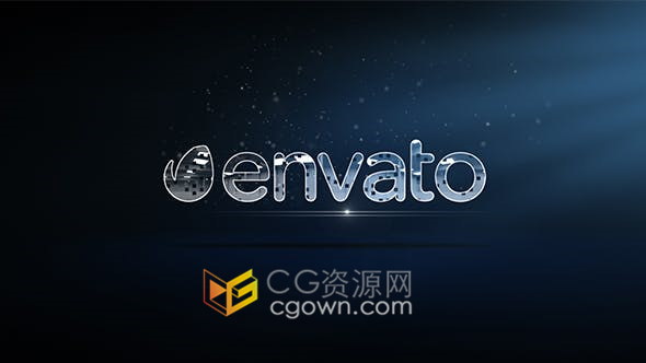 LOGO边缘多层旋转粒子光效视频片头制作工程文件-AE模板