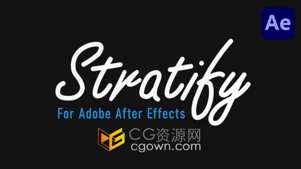 AE脚本图层偏移错位排列模式工具Stratify v1.3.8
