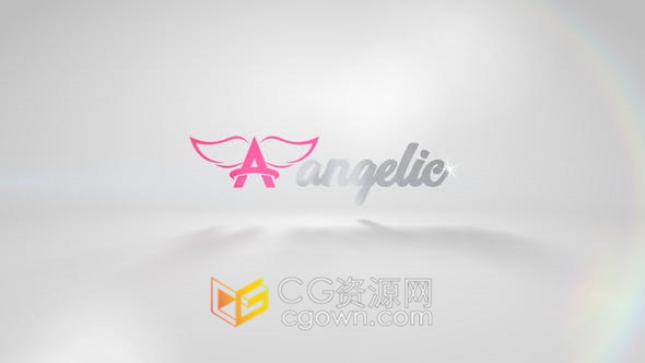 Angelic Logo天使明亮设计标志动画企业宣传视频片头-AE模板