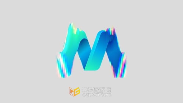 4K分辨率波纹动画演绎LOGO视频片头-AE模板