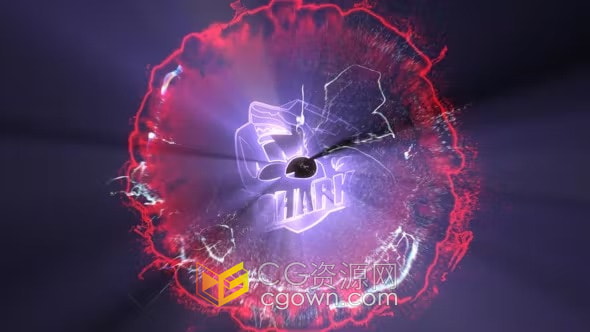 视觉冲击波特效LOGO视频片头4K分辨率AE模板