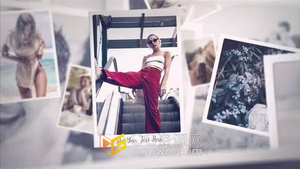 照片幻灯片AE模板照片唯美展示动画相册视频