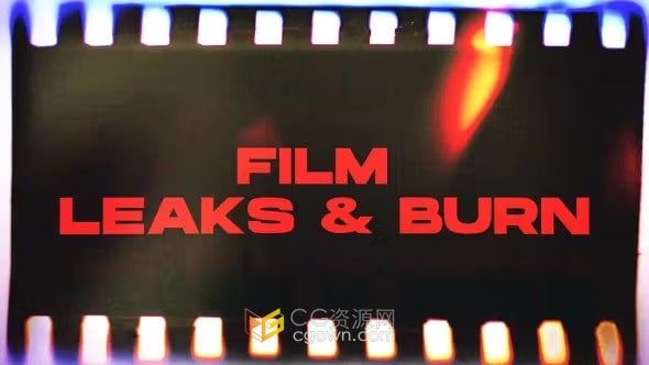 15个复古胶片漏光灼烧过渡Film Leaks & Burn Transitions-AE模板