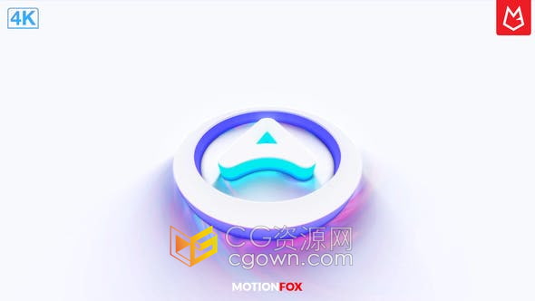 AE模板-发光特效3D标志挤压三维LOGO动画视频