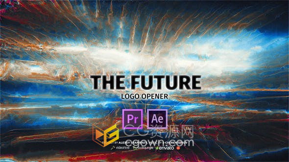 信号损坏撕裂数字失真Glitch Logo动画片头视频效果制作-AE与PR模板