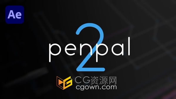 中文AE脚本Penpal v2.0.1路径节点编辑工具